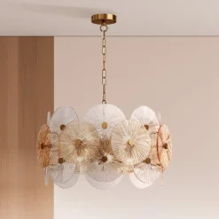 Maytoni Hängeleuchte Aster, Glas, Ø 62,6 cm, 8 x E14