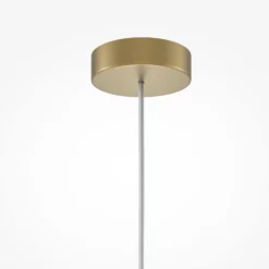Maytoni Hängeleuchte Kyoto, gold, Ø 10 cm, Marmor, Glas