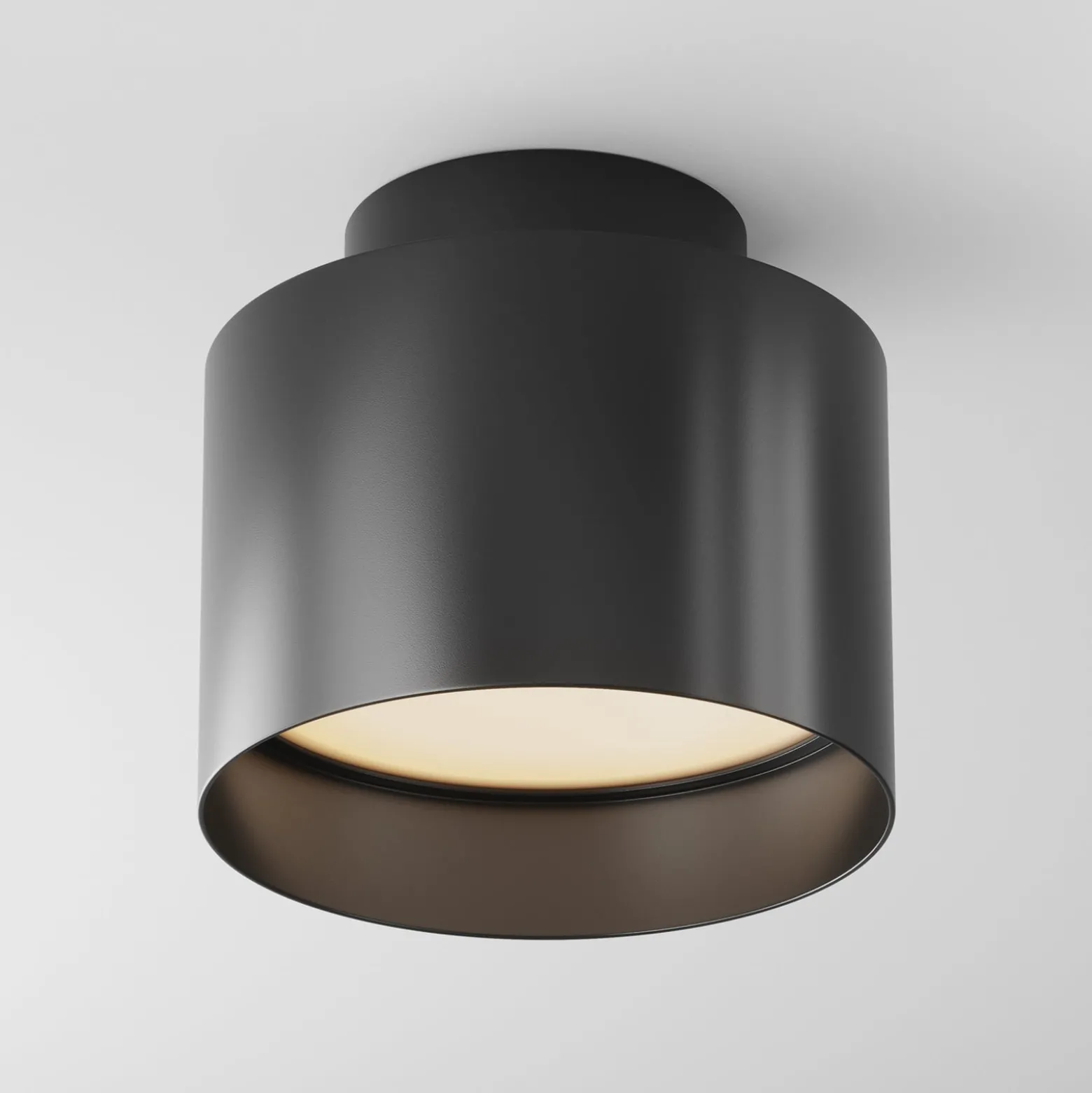 Maytoni LED-Deckenlampe Planet, schwarz, Ø 10 cm Alu 3.000 K