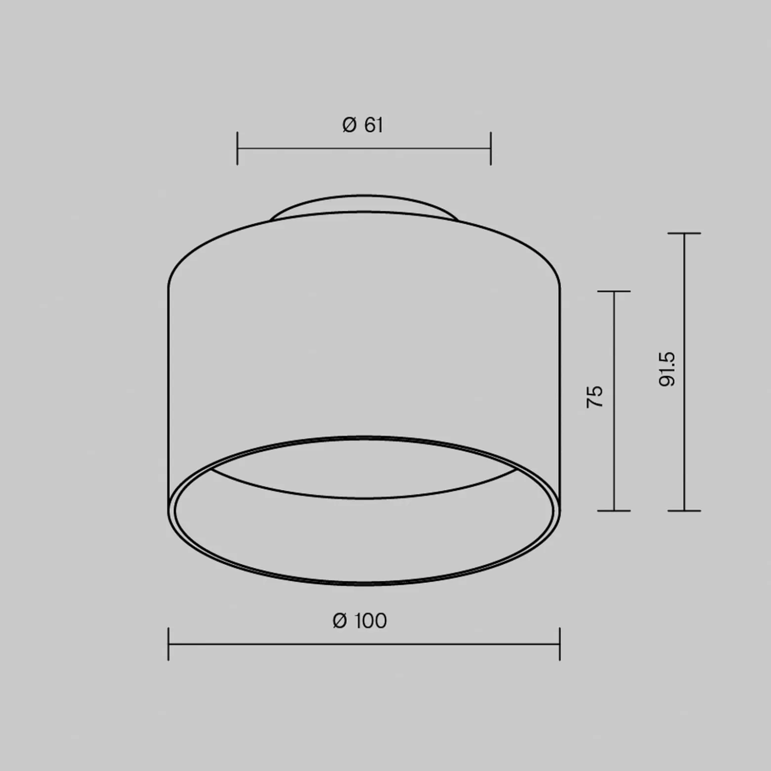 Maytoni LED-Deckenlampe Planet, schwarz, Ø 10 cm Alu 3.000 K