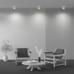 Maytoni LED-Deckenlampe Planet, weiß Ø 12cm Aluminium 3.000K