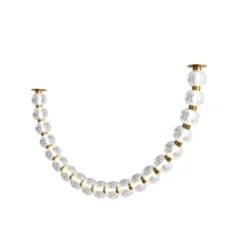 Maytoni LED-Deckenleuchte Amulet, Länge 120 cm, klar / gold