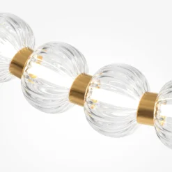 Maytoni LED-Deckenleuchte Amulet, Länge 120 cm, klar / gold