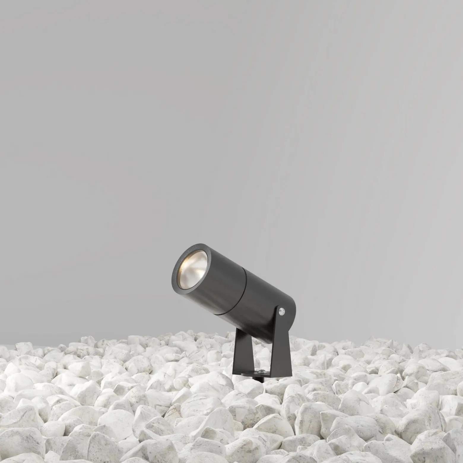 Maytoni LED-Erdspießstrahler Bern, graphit, Ø5,5cm, 5W, IP65