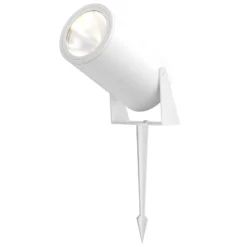 Maytoni LED-Erdspießstrahler Bern, weiß, Aluminium, IP65