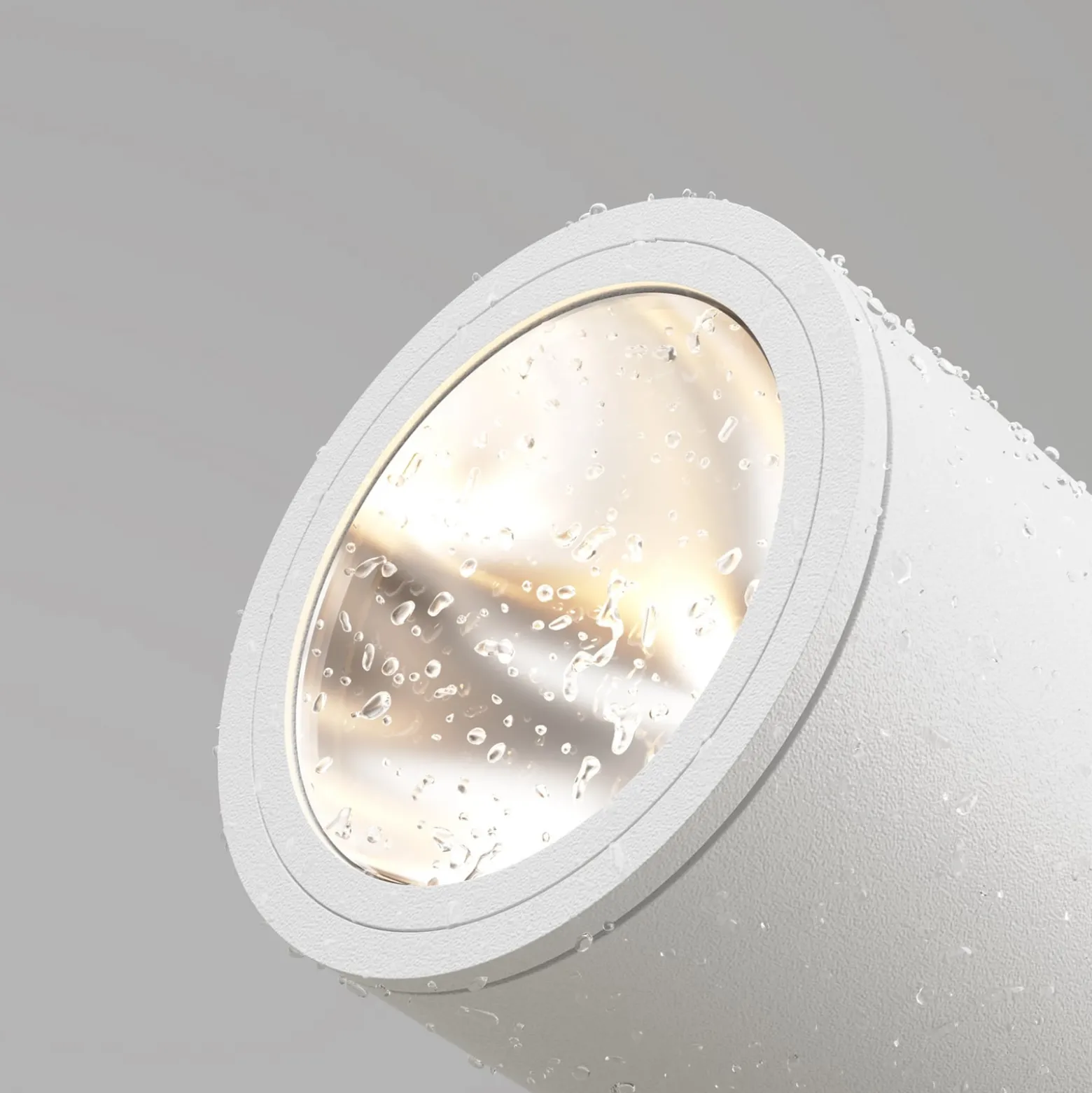 Maytoni LED-Erdspießstrahler Bern, weiß, Aluminium, IP65