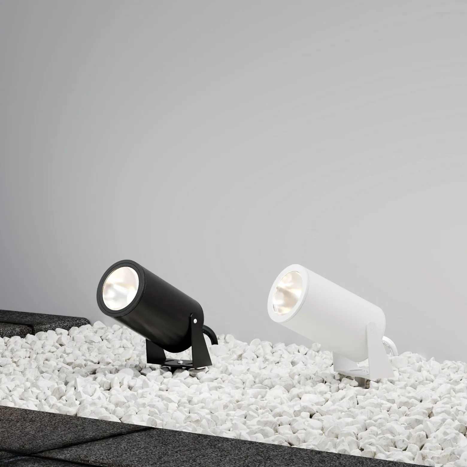 Maytoni LED-Erdspießstrahler Bern, weiß, Aluminium, IP65