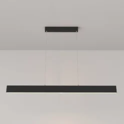 Maytoni LED-Hängelampe Step, schwarz, 118,5 cm, 3.000 K, Alu