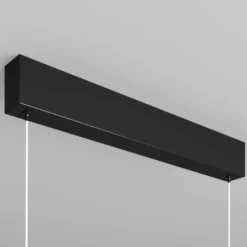 Maytoni LED-Hängelampe Step, schwarz, 118,5 cm, 3.000 K, Alu