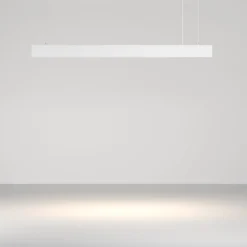 Maytoni LED-Hängeleuchte Basis, weiß, CCT, Länge 112,5 cm