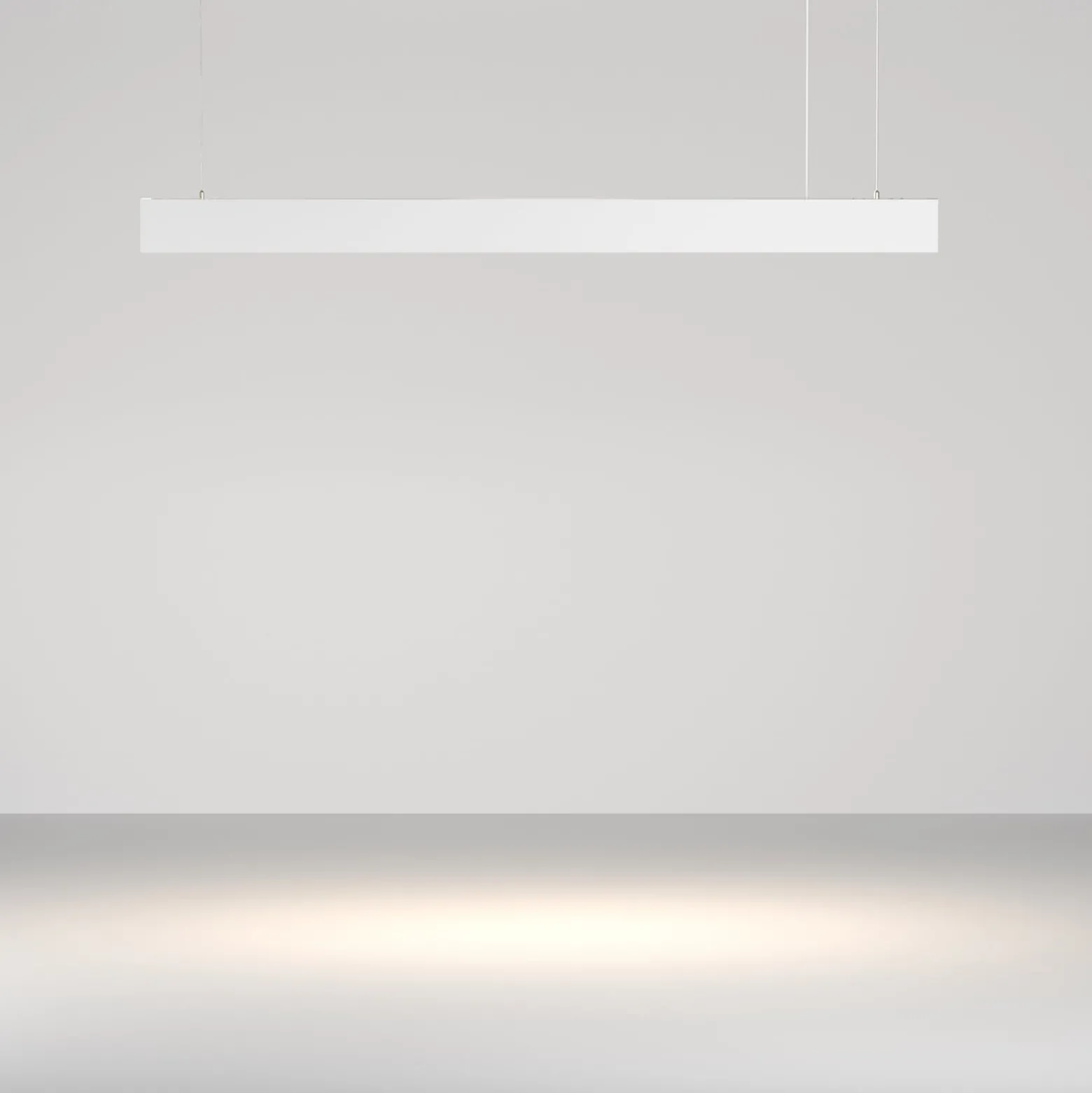 Maytoni LED-Hängeleuchte Basis, weiß, CCT, Länge 112,5 cm