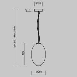 Maytoni LED-Hängeleuchte Bruma, weiß, Ø 25 cm, Glas