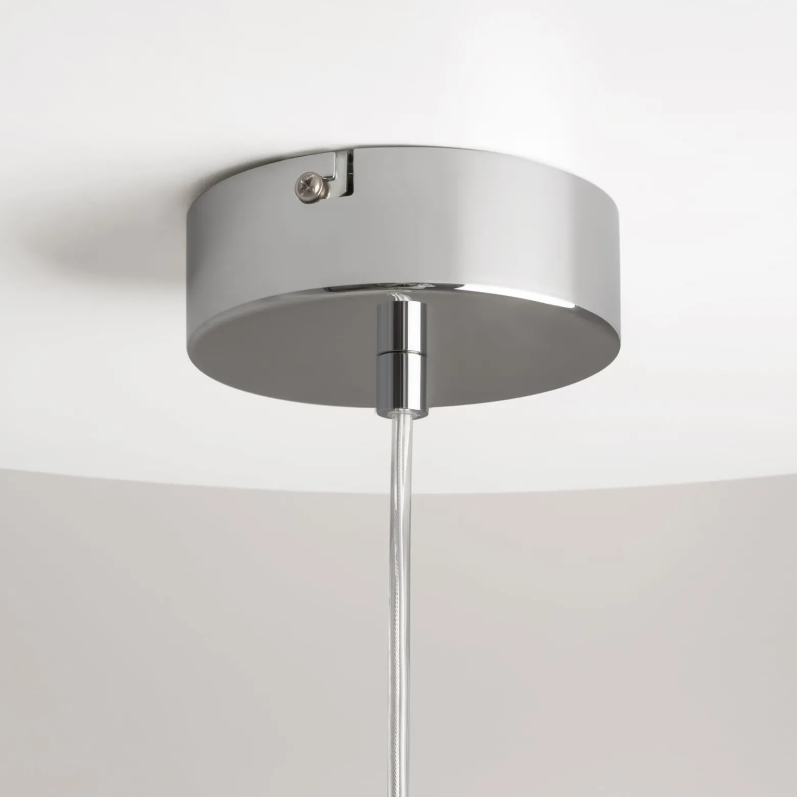 Maytoni LED-Hängeleuchte Drop, chromfarben, Ø 12 cm, Glas