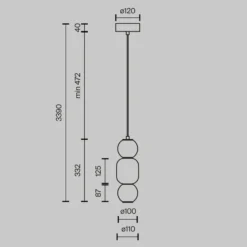 Maytoni LED-Hängeleuchte Drop, chromfarben, Ø 12 cm, Glas