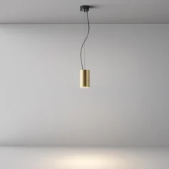 Maytoni LED-Hängeleuchte Efir, gold matt, Ø 7,5cm, 15 W, 38°