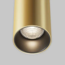 Maytoni LED-Hängeleuchte Efir, gold matt, Ø 7,5cm, 15 W, 38°