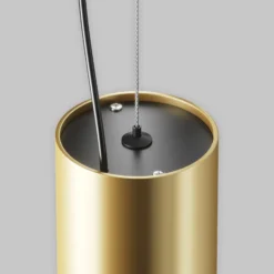 Maytoni LED-Hängeleuchte Efir, gold matt, Ø 9,5cm, 25 W, 38°