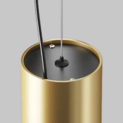 Maytoni LED-Hängeleuchte Efir, gold matt, Ø 10,5cm, 33W, 38°