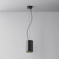 Maytoni LED-Hängeleuchte Efir, schwarz, Ø 9,5 cm, 25 W, 38°