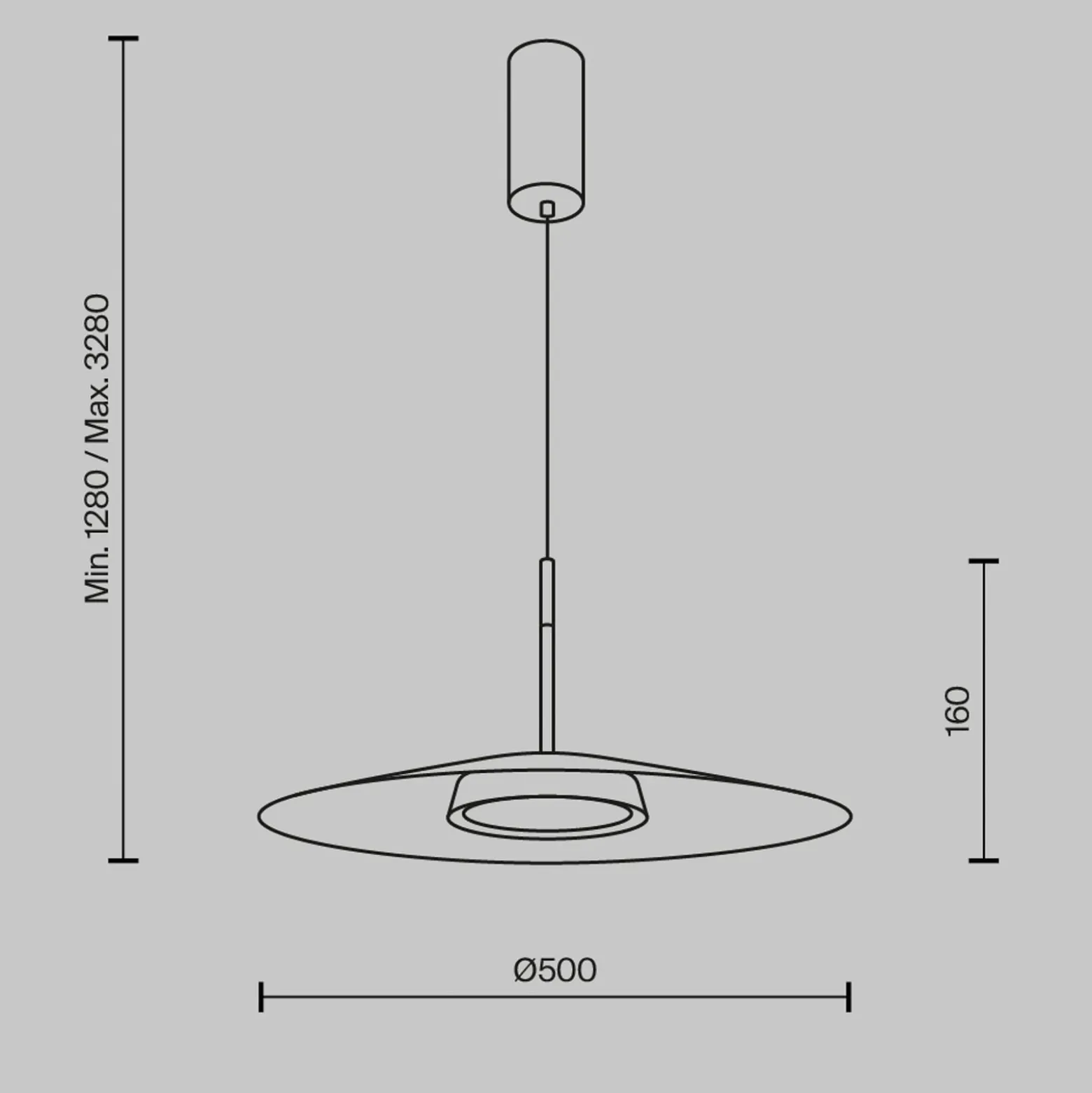 Maytoni LED-Hängeleuchte El, Ø 50 cm, weiß, Aluminium