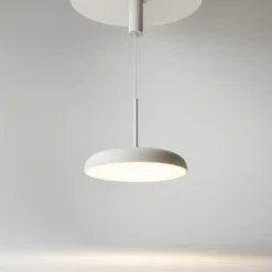Maytoni LED-Hängeleuchte Gerhard, Ø 40 cm, weiß, Metall