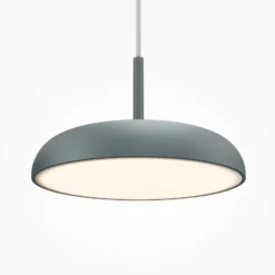 Maytoni LED-Hängeleuchte Gerhard, grau, Ø 30 cm, Metall
