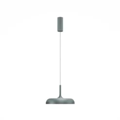Maytoni LED-Hängeleuchte Gerhard, grau, Ø 30 cm, Metall