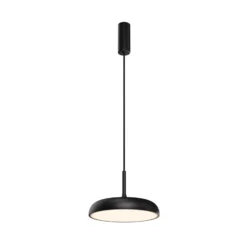 Maytoni LED-Hängeleuchte Gerhard, schwarz, Ø 30 cm, Metall