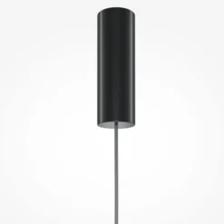 Maytoni LED-Hängeleuchte Kyoto, schwarz/weiß, Ø 22 cm, Glas