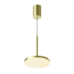 Maytoni LED-Hängeleuchte Plato, messing, Ø 18,5cm, Aluminium