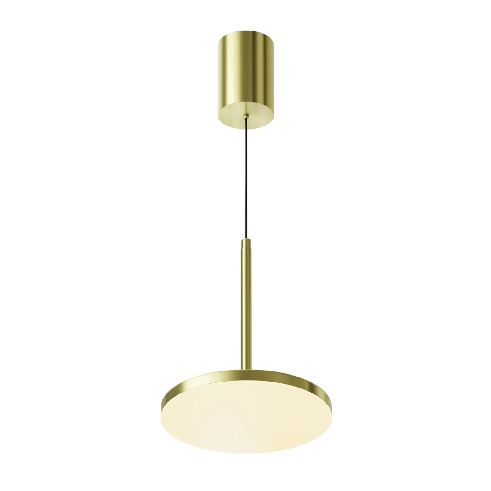 Maytoni LED-Hängeleuchte Plato, messing, Ø 18,5cm, Aluminium