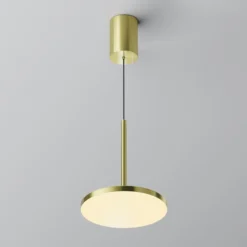 Maytoni LED-Hängeleuchte Plato, messing, Ø 18,5cm, Aluminium