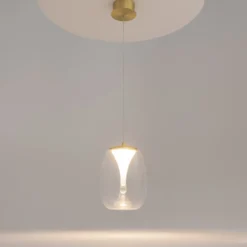 Maytoni LED-Hängeleuchte Splash, klar, Ø 20 cm, Glas
