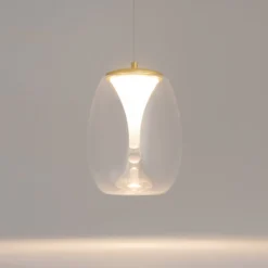 Maytoni LED-Hängeleuchte Splash, klar, Ø 20 cm, Glas