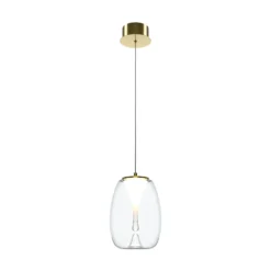 Maytoni LED-Hängeleuchte Splash, klar, Ø 20 cm, Glas
