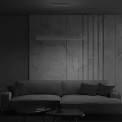 Maytoni LED-Hängeleuchte Step, weiß, 118,5 cm, 3.000 K, Alu