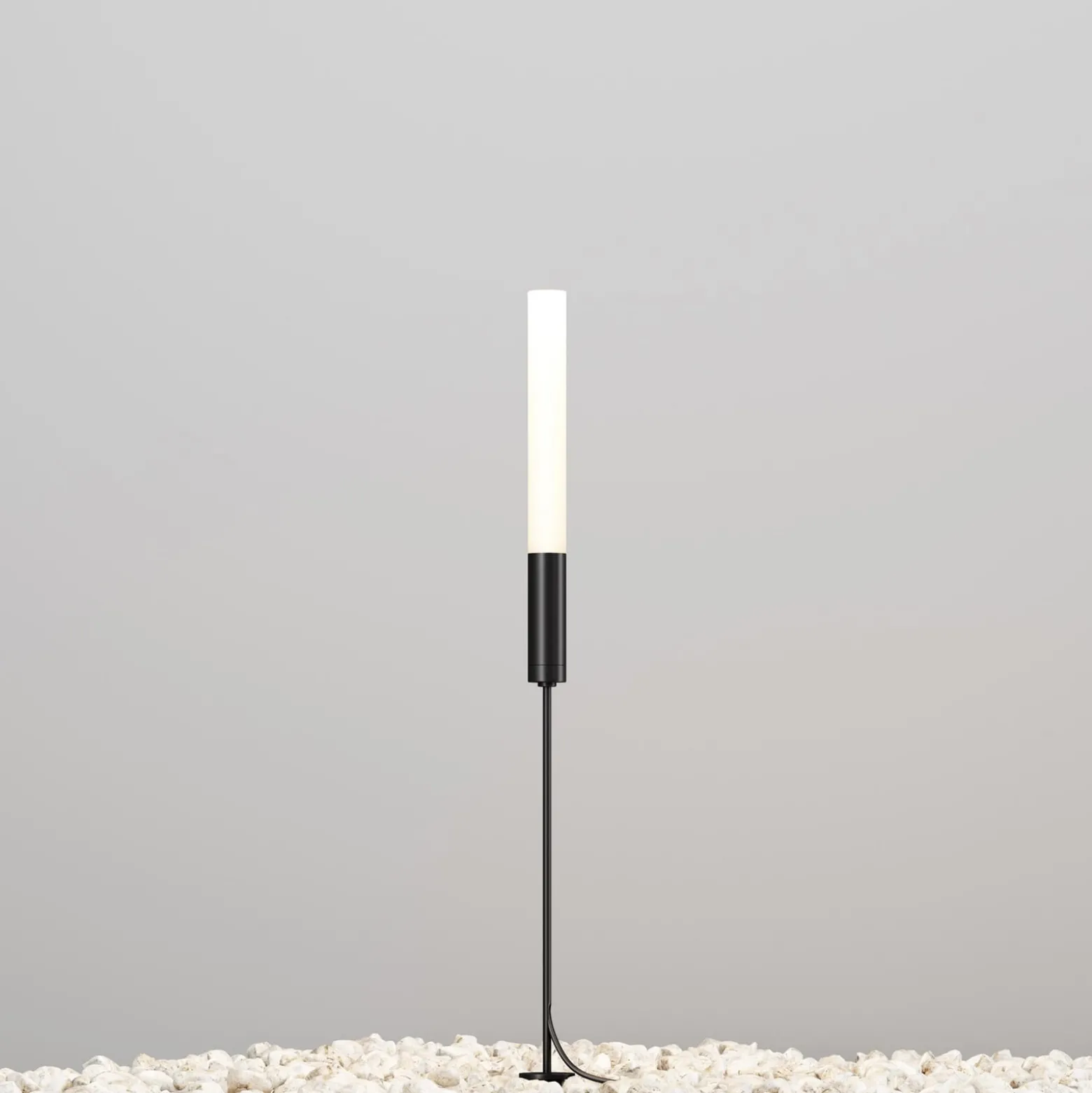 Maytoni LED-Wegeleuchte Flare, 59cm, Erdspieß, graphit, IP65