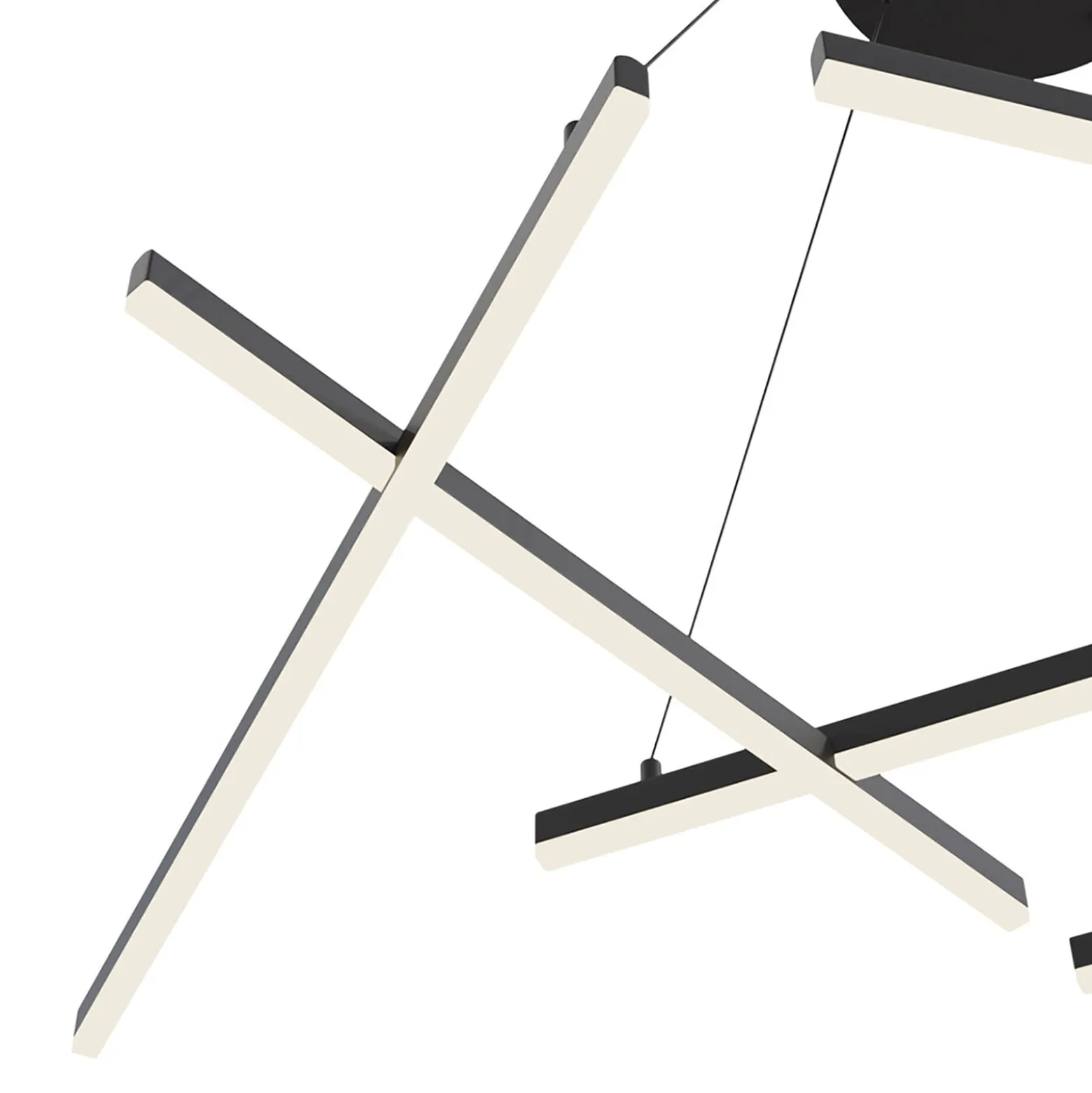 Maytoni Line LED-Hängeleuchte 3.000K schwarz