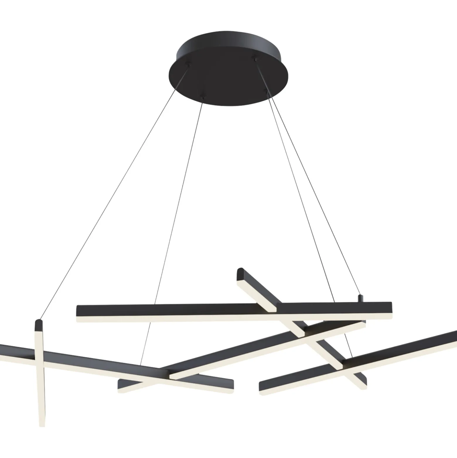 Maytoni Line LED-Hängeleuchte 3.000K schwarz