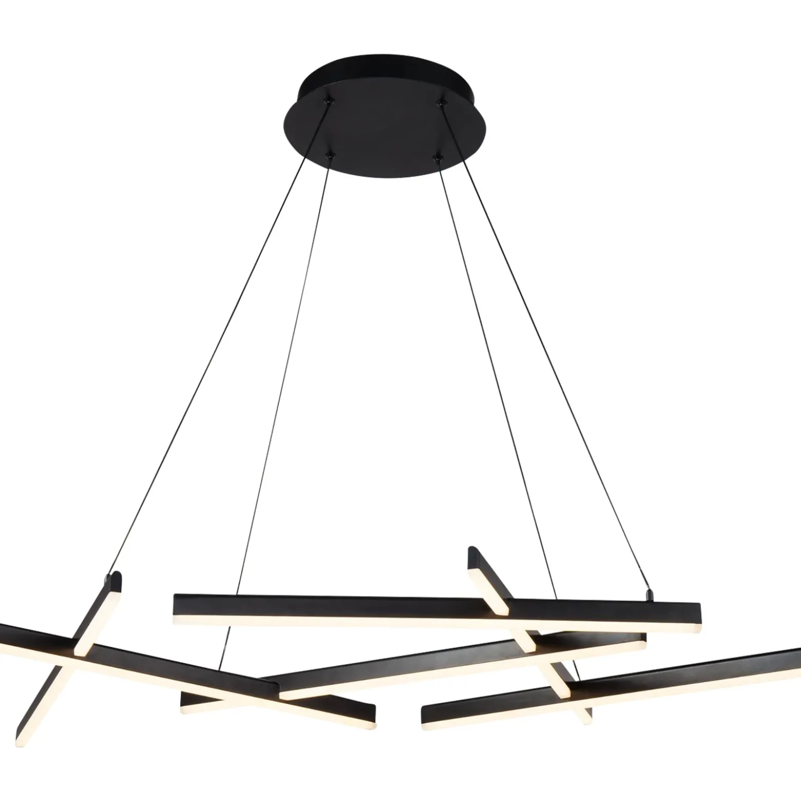 Maytoni Line LED-Hängeleuchte 3.000K schwarz