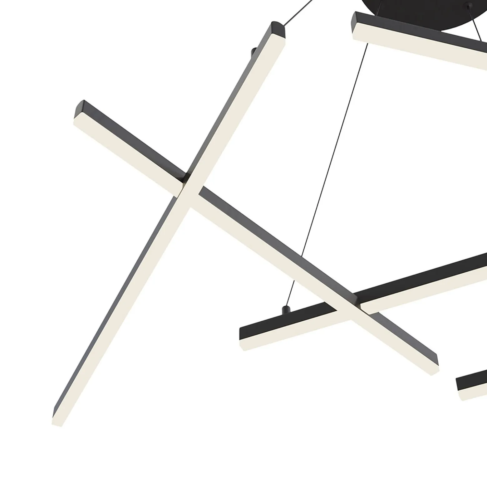 Maytoni Line LED-Hängeleuchte 3.000K schwarz