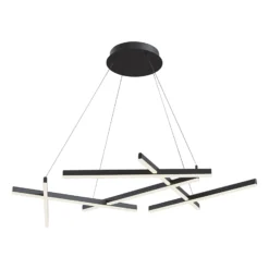 Maytoni Line LED-Hängeleuchte 3.000K schwarz