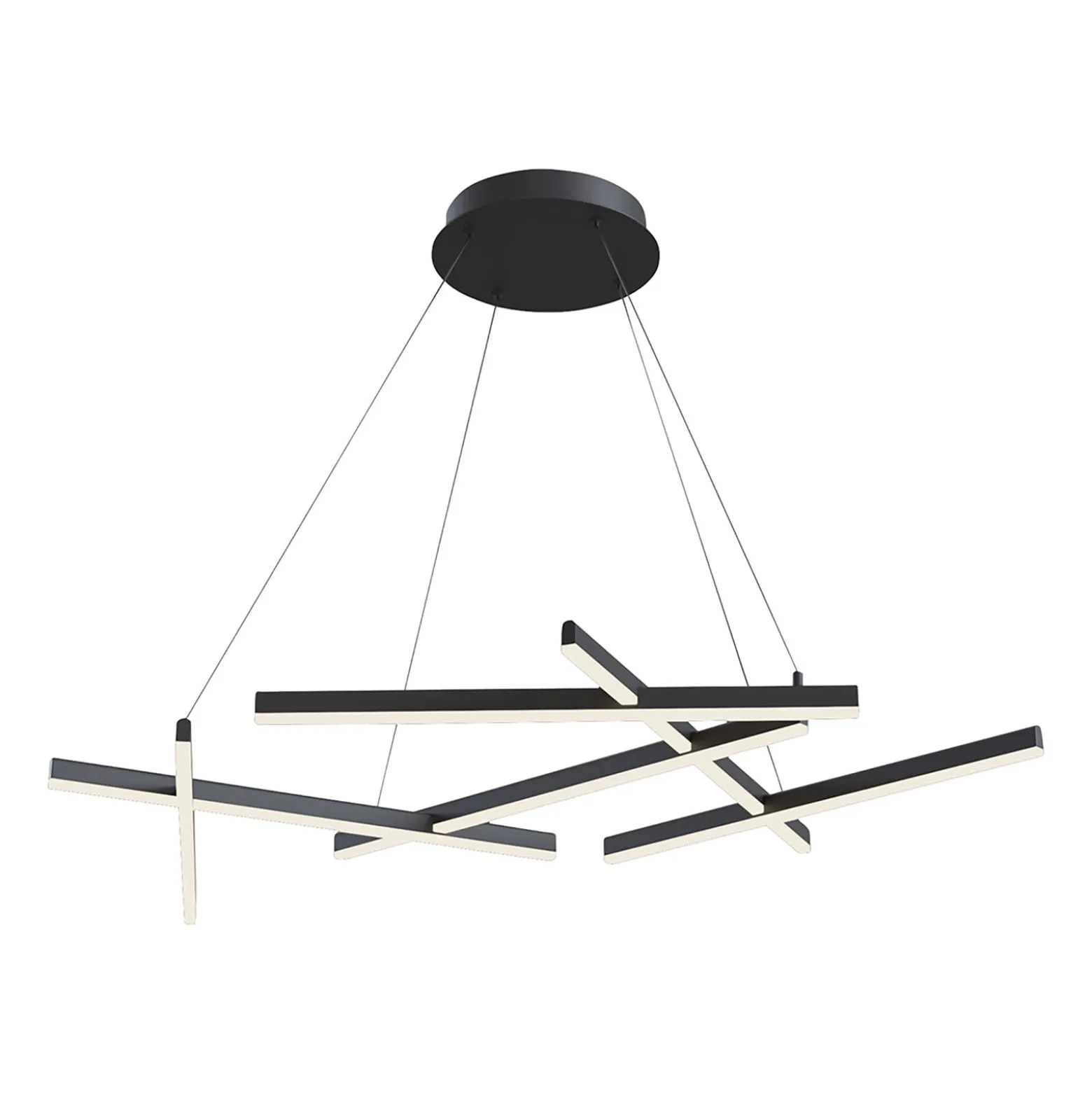 Maytoni Line LED-Hängeleuchte 3.000K schwarz