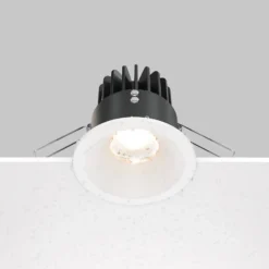 Maytoni Zoom LED-Einbauleuchte 930 IP65 rund Triac, weiß