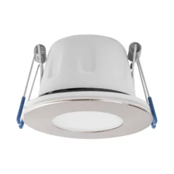 MEGAMAN LED-Einbauspot Tego Slim, 10er-Pack, 2.800 K, nickel