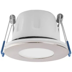 MEGAMAN LED-Einbauspot Tego Slim, 4.000 K, nickel, IP65