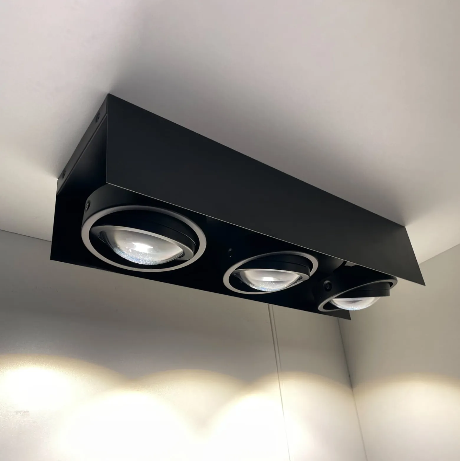 MEGATRON Cardano LED-Deckenspot 3-flammig schwarz