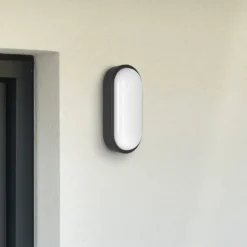 MEGATRON LED-Außenwandlampe Zella Neo XL Sensor schwarz IP54