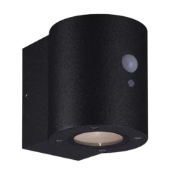 Megatron Loky LED-Solarwandleuchte, Sensor, rund