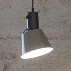 midgard K831 Hängeleuchte, betongrau emailliert